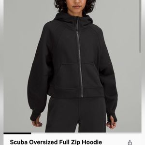 Lululemon Scuba Oversized Full Zip - Black